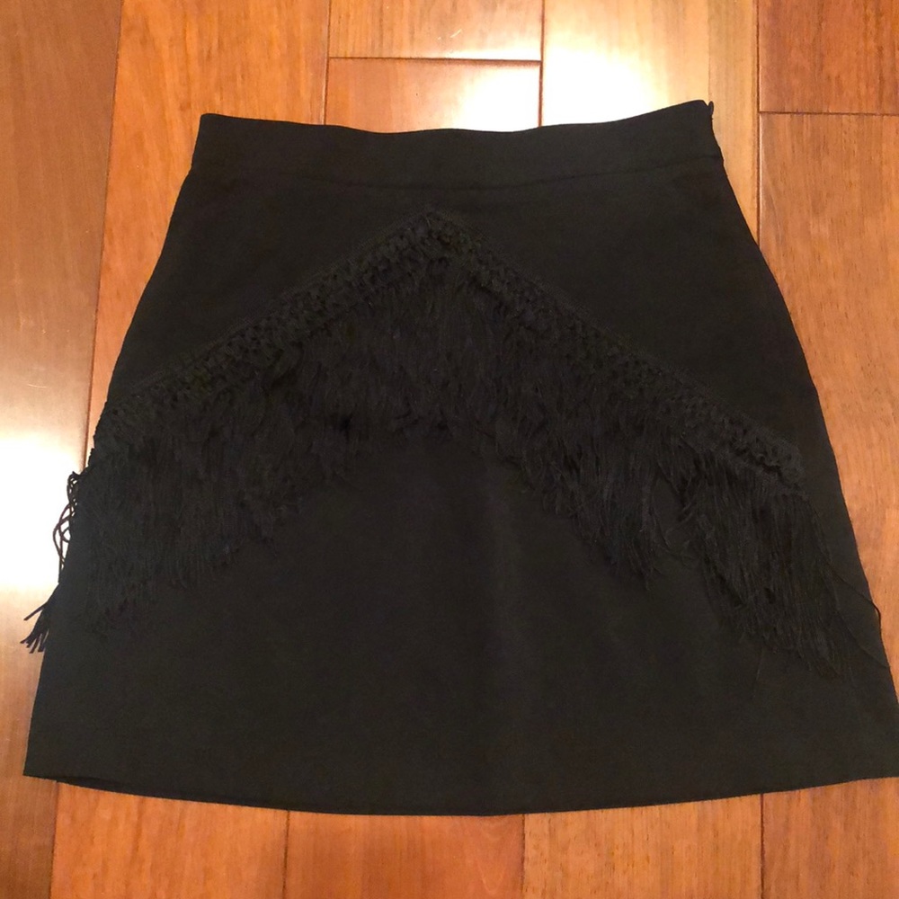 Zara Fringe Mini Skirt